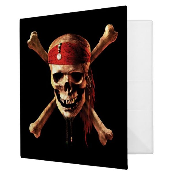 2" Pirates of the Caribbean Skull Logo 3 Ring Binder