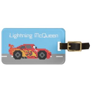 8-Bit Lightning McQueen Luggage Tag