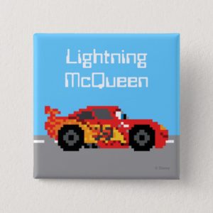 8-Bit Lightning McQueen Pinback Button