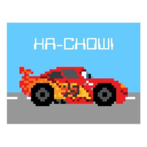 8-Bit Lightning McQueen Postcard
