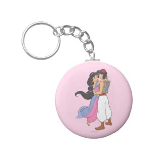 Aladdin and Jasmine Hugging 1 Keychain