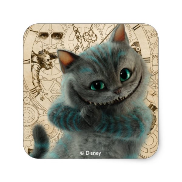 Alice Thru the Looking Glass | Cheshire Cat Grin Square Sticker