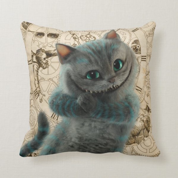 Alice Thru the Looking Glass | Cheshire Cat Grin Throw Pillow