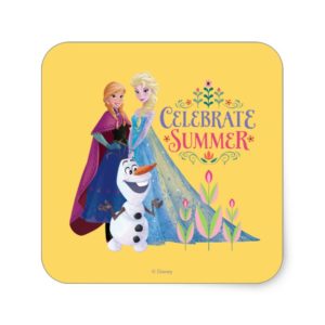 Anna and Elsa | Celebrate Summer Square Sticker