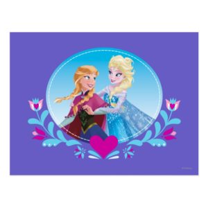 Anna and Elsa | Embracing Postcard