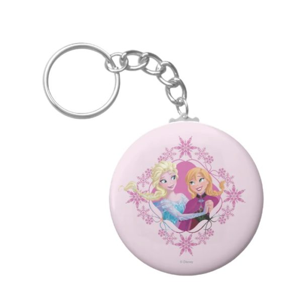 Anna and Elsa | Family Forever Keychain