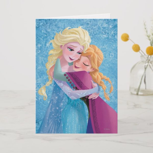 Anna and Elsa | Hugging Card