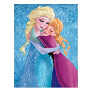 Anna and Elsa | Hugging Postcard