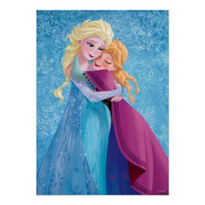 Anna and Elsa | Hugging Poster