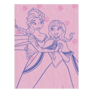 Anna and Elsa | I Love My Sister Postcard