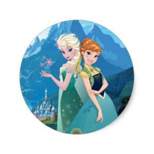 Anna and Elsa | My Sister Loves Me Classic Round Sticker