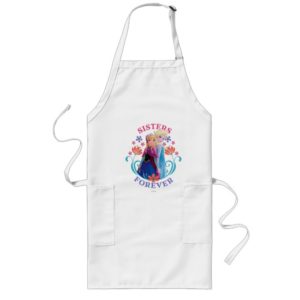 Anna and Elsa | Sisters with Flowers Long Apron