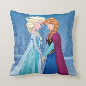 Anna and Elsa | Together Forever Throw Pillow