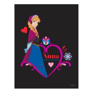 Anna | Pink Heart Postcard