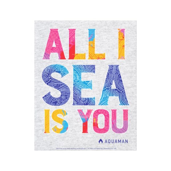 Aquaman | "All I Sea Is You" Colorful Paisley Canvas Print