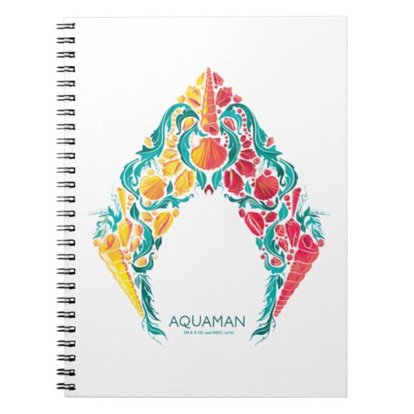 Aquaman | Aquaman & Mera Themed Seashell Logo Notebook