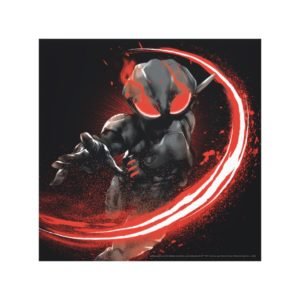 Aquaman | Black Manta Red Swipe Graphic Canvas Print