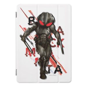 Aquaman | Black Manta Scattered Typography Graphic iPad Pro Cover