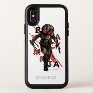 Aquaman | Black Manta Scattered Typography Graphic OtterBox iPhone Case