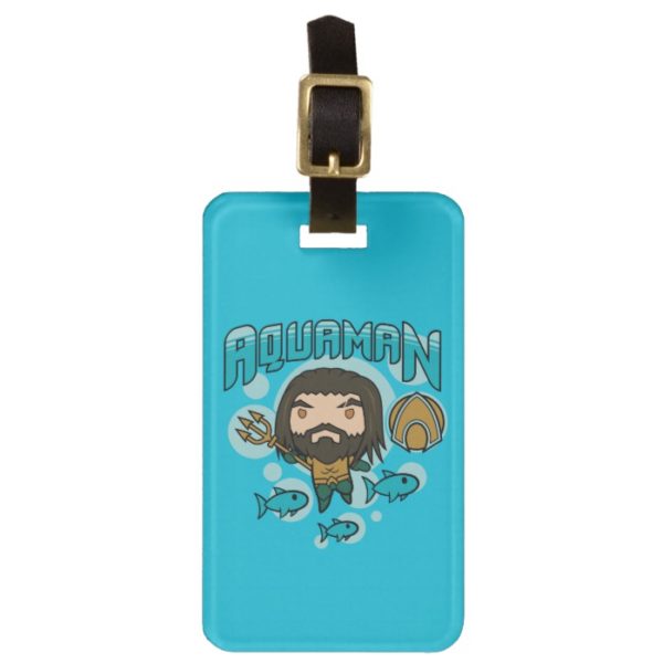 Aquaman | Chibi Aquaman Undersea Graphic Bag Tag