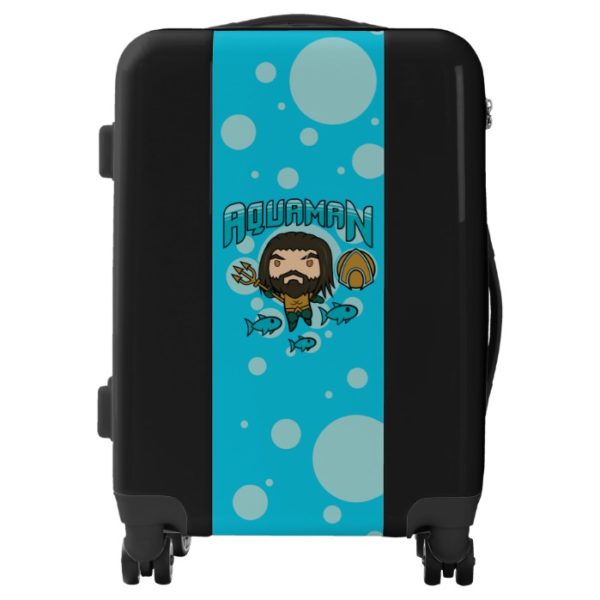 Aquaman | Chibi Aquaman Undersea Graphic Luggage