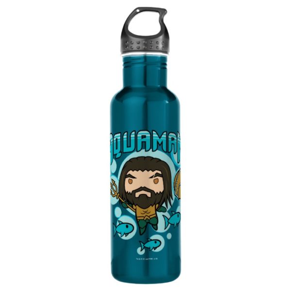 Aquaman | Chibi Aquaman Undersea Graphic Stainless Steel Water Bottle
