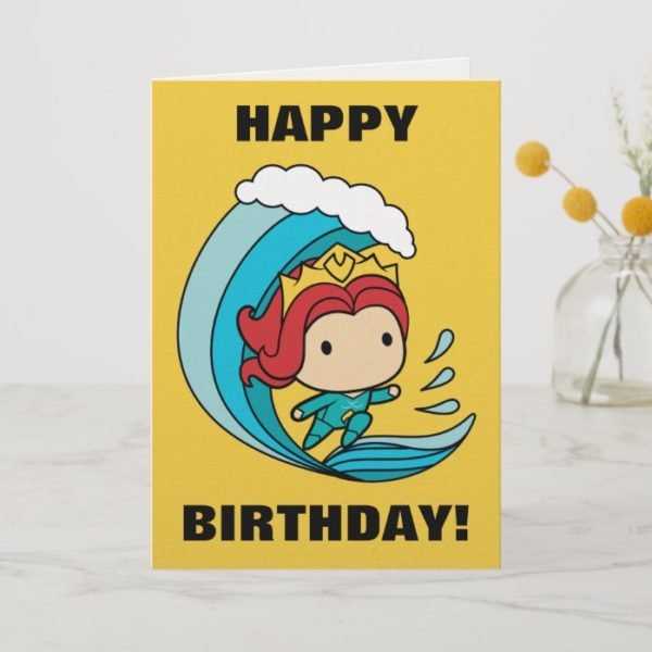 Aquaman | Chibi Mera Riding Wave Graphic Card