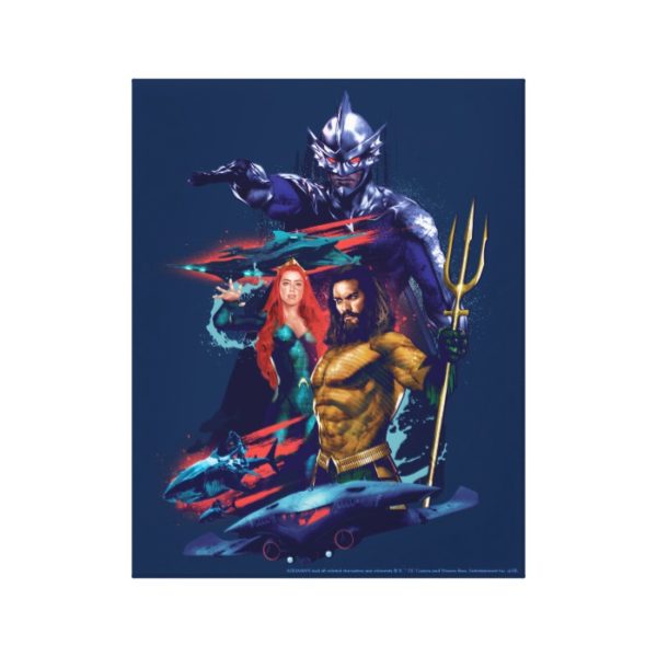 Aquaman | King Orm Versus Mera & Aquaman Canvas Print