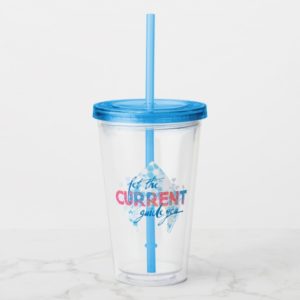 Aquaman | "Let The Current Guide You" Logo Graphic Acrylic Tumbler