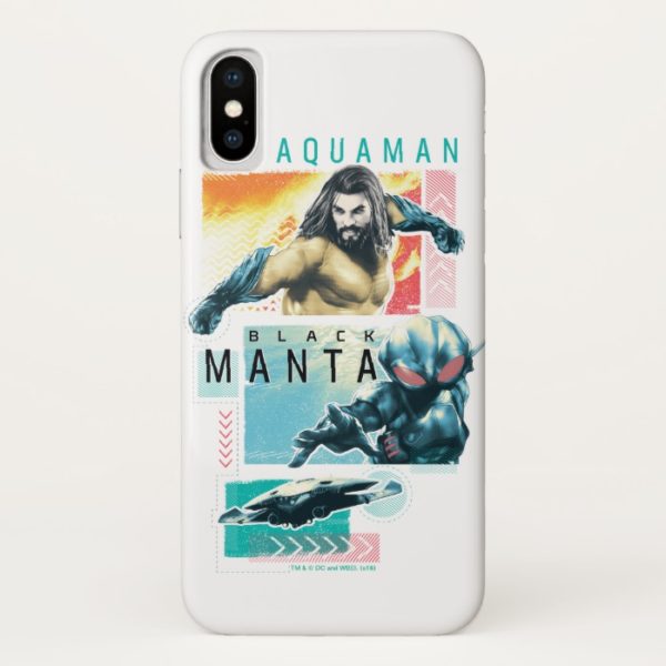 Aquaman | Modernist Aquaman & Black Manta Graphic Case-Mate iPhone Case