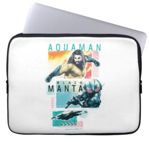 Aquaman | Modernist Aquaman & Black Manta Graphic Computer Sleeve
