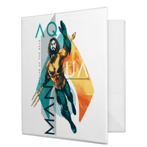 Aquaman | Modernist Aquaman Collage 3 Ring Binder