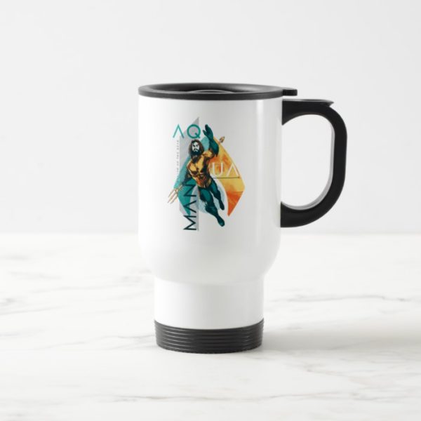 Aquaman | Modernist Aquaman Collage Travel Mug