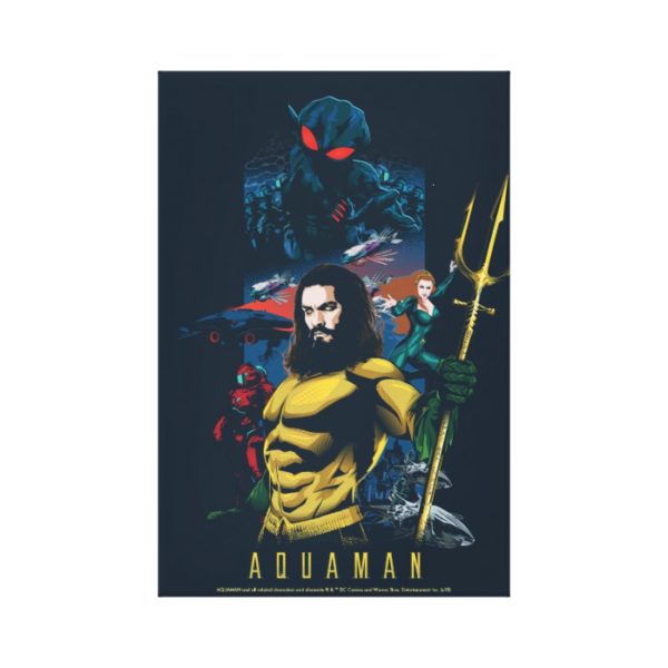 Aquaman | Orin, Mera, and Black Manta Graphic Canvas Print
