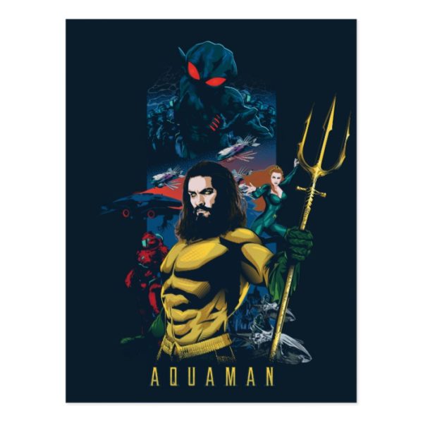 Aquaman | Orin, Mera, and Black Manta Graphic Postcard