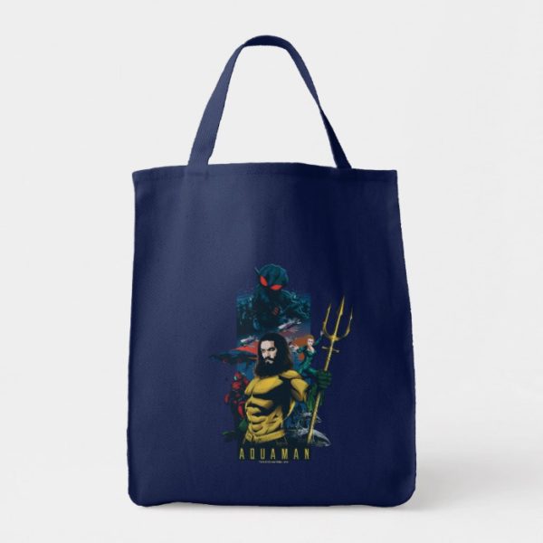 Aquaman | Orin, Mera, and Black Manta Graphic Tote Bag