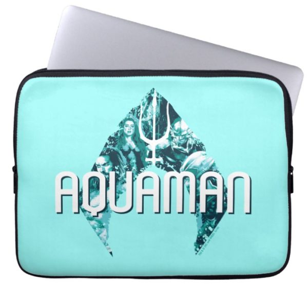 Aquaman | Orin, Mera, Orm & Black Manta In Symbol Computer Sleeve