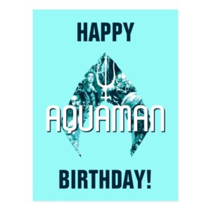 Aquaman | Orin, Mera, Orm & Black Manta In Symbol Postcard