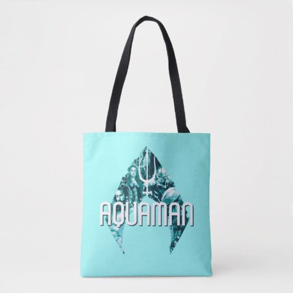Aquaman | Orin, Mera, Orm & Black Manta In Symbol Tote Bag