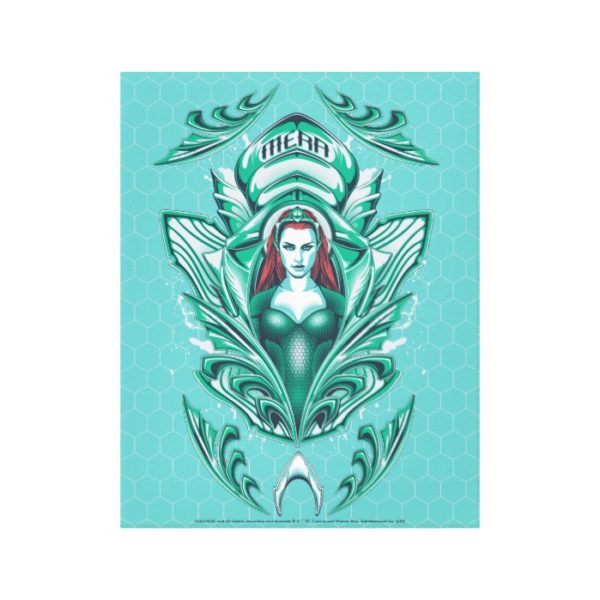Aquaman | Ornate Mera Graphic Canvas Print