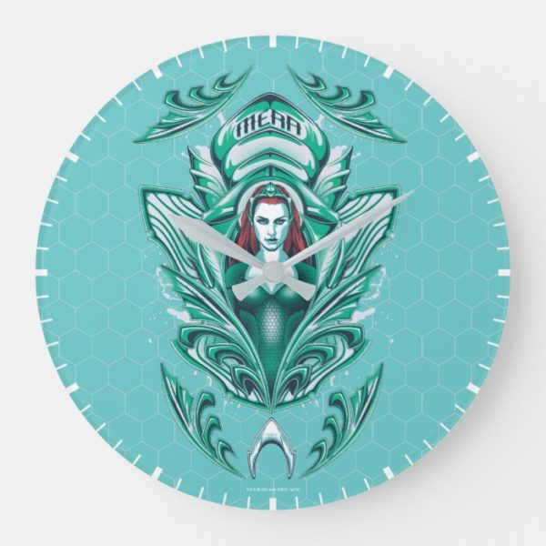 Aquaman | Ornate Mera Graphic Large Clock