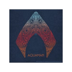 Aquaman | Paisley Aquaman Logo Canvas Print
