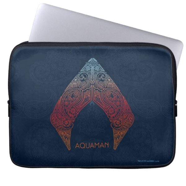 Aquaman | Paisley Aquaman Logo Computer Sleeve