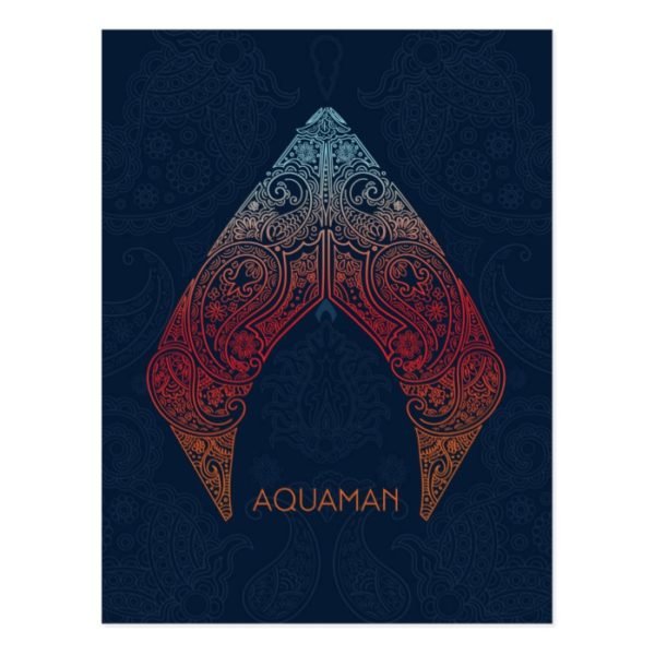 Aquaman | Paisley Aquaman Logo Postcard