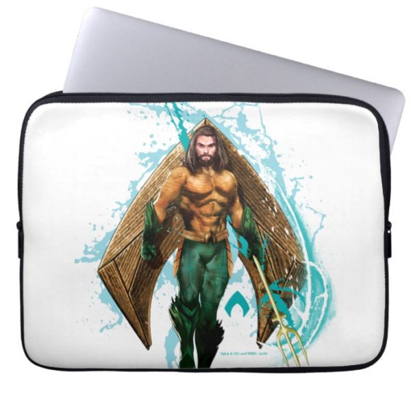 Aquaman | Prince Orin With Aquaman Logo Computer Sleeve