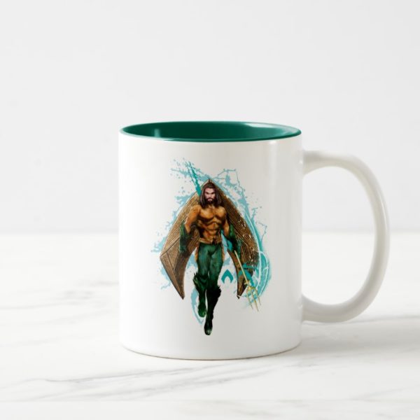 Aquaman | Prince Orin With Aquaman Logo Two-Tone Coffee Mug
