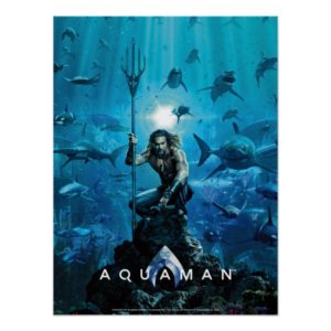 Aquaman | Prince Orin With Aquatic Animals Poster
