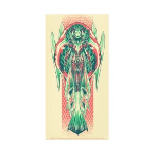 Aquaman | Queen Fisherman Art Nouveau Panel Canvas Print