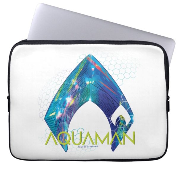 Aquaman | Refracted Aquaman Logo Computer Sleeve