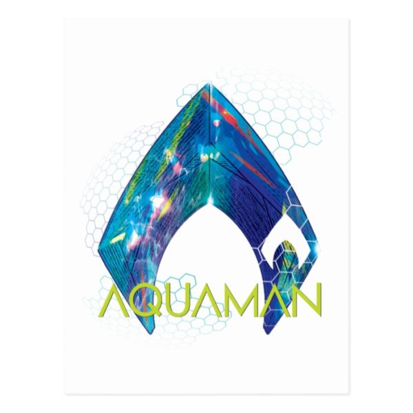 Aquaman | Refracted Aquaman Logo Postcard